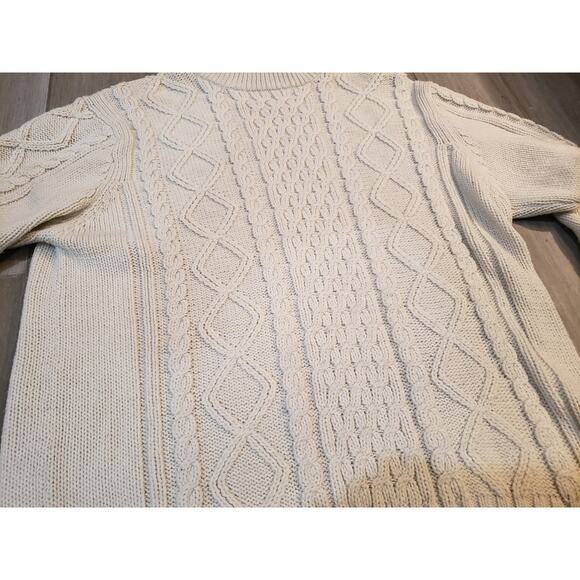 Vintage 90's Montgomery Ward Fisherman 100% Acrylic Sweater Size Large - Picture 5 of 6